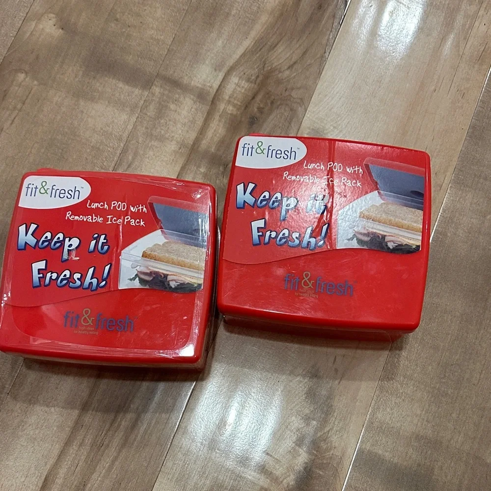 Red Lunch Pod Food Storage Container